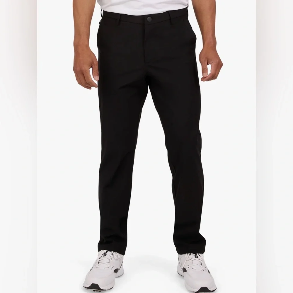 Chaps Golf Performance Pants 30x32‎ Black NWT Stretch Tech Flat Front Mens